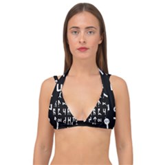 Macromannic Runes Collected Inverted Double Strap Halter Bikini Top by WetdryvacsLair