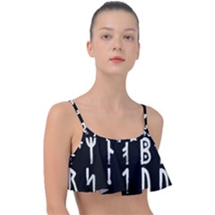 Medieval Runes Collected Inverted Complete Frill Bikini Top by WetdryvacsLair