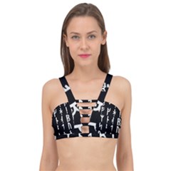 Medieval Runes Collected Inverted Complete Cage Up Bikini Top by WetdryvacsLair