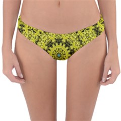 Yellow Kolodo Reversible Hipster Bikini Bottoms by Sparkle