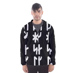 Younger Futhark Rune Set Collected Inverted Men s Hooded Windbreaker by WetdryvacsLair