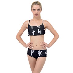 Younger Futhark Rune Set Collected Inverted Layered Top Bikini Set by WetdryvacsLair