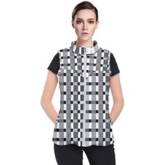 Nine Bar Monochrome Fade Squared Pulled Inverted Women s Puffer Vest by WetdryvacsLair