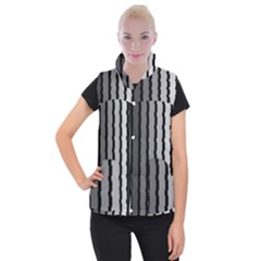 Nine Bar Monochrome Fade Squared Pulled Women s Button Up Vest by WetdryvacsLair