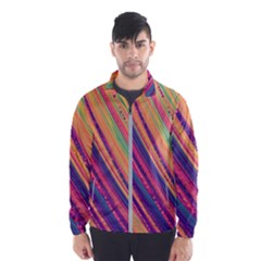 Colorful Stripes Men s Windbreaker by Dazzleway