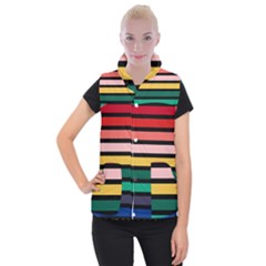 Nine 9 Bar Rainbow Women s Button Up Vest by WetdryvacsLair