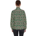 Deer Retro Pattern Women s High Neck Windbreaker View2