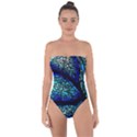 Sea-fans-diving-coral-stained-glass Tie Back One Piece Swimsuit View1