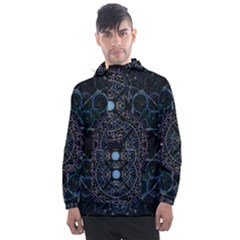 Mandala - 0007 - Complications Men s Front Pocket Pullover Windbreaker by WetdryvacsLair