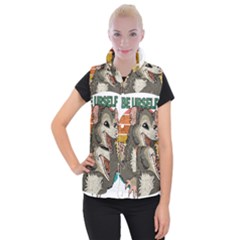 Possum - Be Urself Women s Button Up Vest by Valentinaart