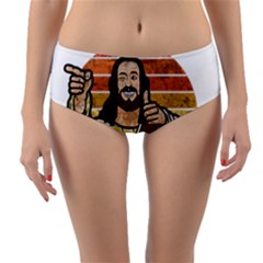 Got Christ? Reversible Mid-waist Bikini Bottoms by Valentinaart