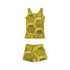 Hexagon Windows Kids  Boyleg Swimsuit by essentialimage