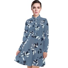 Abstract Fashion Style  Long Sleeve Chiffon Shirt Dress by Sobalvarro