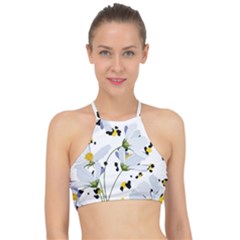 Tree Poppies  Racer Front Bikini Top by Sobalvarro