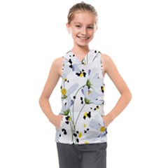 Tree Poppies  Kids  Sleeveless Hoodie by Sobalvarro