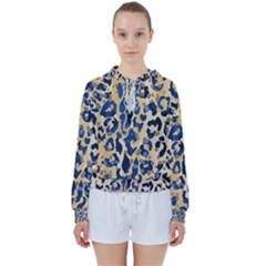 Leopard Skin  Women s Tie Up Sweat by Sobalvarro