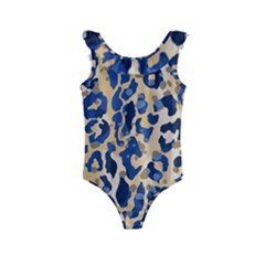 Leopard Skin  Kids  Frill Swimsuit by Sobalvarro