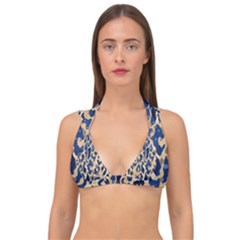 Leopard Skin  Double Strap Halter Bikini Top by Sobalvarro