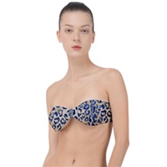 Leopard Skin  Classic Bandeau Bikini Top  by Sobalvarro