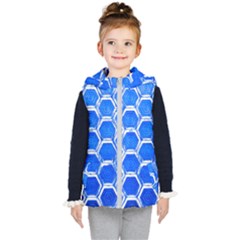 Hexagon Windows Kids  Hooded Puffer Vest by essentialimage