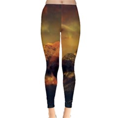 Tiger King In A Fantastic Landscape From Fonebook Leggings  by 2853937