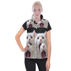 Wow Kitty Cat From Fonebook Women s Button Up Vest by 2853937