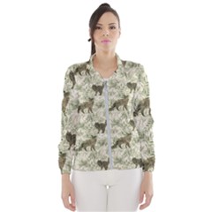 Botanical Cats Pattern Women s Windbreaker by Abe731