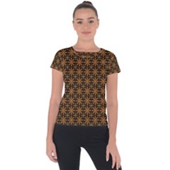Digital Handdraw Floral Short Sleeve Sports Top  by Sparkle