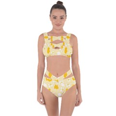 Abstract Daisy Bandaged Up Bikini Set  by Eskimos