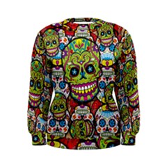 Sugar Skulls Women s Sweatshirt by ExtraGoodSauce