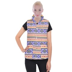 Native American Pattern Women s Button Up Vest by ExtraGoodSauce