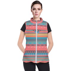 Native American Pattern Women s Puffer Vest by ExtraGoodSauce