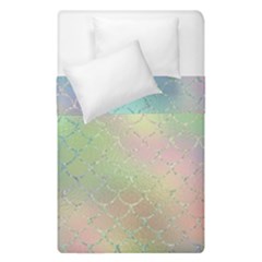 Pastel Mermaid Sparkles Duvet Cover Double Side (single Size) by retrotoomoderndesigns