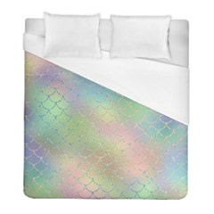 Pastel Mermaid Sparkles Duvet Cover (full/ Double Size) by retrotoomoderndesigns