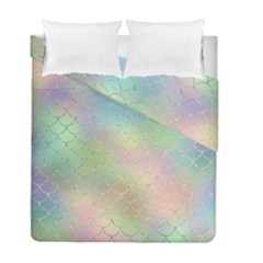 Pastel Mermaid Sparkles Duvet Cover Double Side (full/ Double Size) by retrotoomoderndesigns