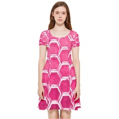 Hexagon Windows Inside Out Cap Sleeve Dress by essentialimage365
