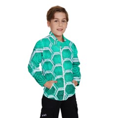 Hexagon Windows Kids  Windbreaker by essentialimage365