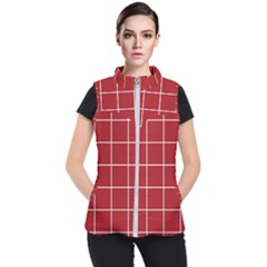 Red Buffalo Plaid Women s Puffer Vest by goljakoff