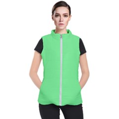 Algae Green Women s Puffer Vest by FabChoice