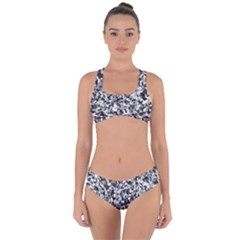 Camouflage Bw Criss Cross Bikini Set by JustToWear