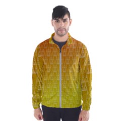 Orange Triangles Men s Windbreaker by JustToWear