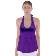 Color Indigo Babydoll Tankini Top by Kultjers