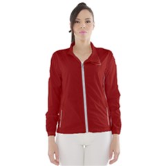 Color Dark Red Women s Windbreaker by Kultjers