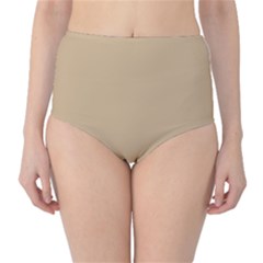 Color Tan Classic High-waist Bikini Bottoms by Kultjers