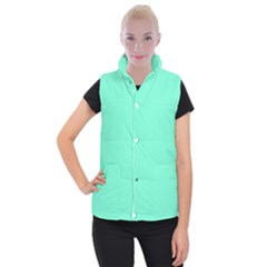 Color Aquamarine Women s Button Up Vest by Kultjers