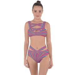 Psychedelic Groovy Pattern 2 Bandaged Up Bikini Set  by designsbymallika