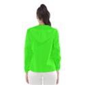 Color Neon Green Women s Hooded Windbreaker View2