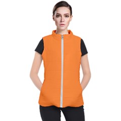 Color Pumpkin Women s Puffer Vest