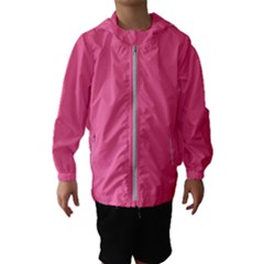 Color French Pink Kids  Hooded Windbreaker by Kultjers