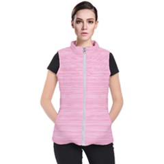 Pink Knitted Pattern Women s Puffer Vest by goljakoff